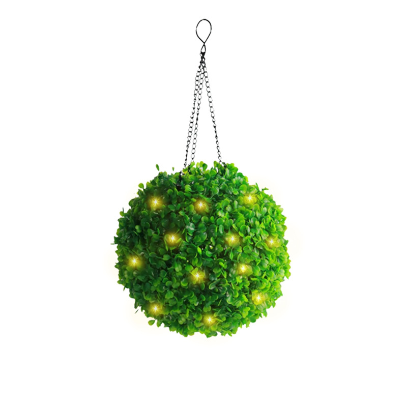 Solar grass ball lamps, shaped atmosphere string lamps, solar flower ball lamps, string courtyard park outdoor solar lamps Item Picture