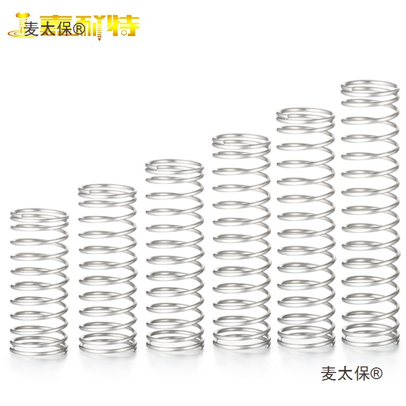 304 stainless steel spring, small spring, compression spring, high elasticity compression spring, wire diameter 0.3-1.5, horizontal spring, Mactabao Application Scenario