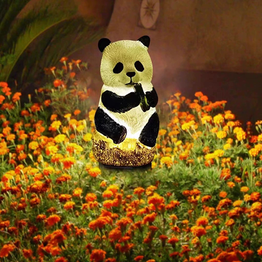 Outdoor solar landscape lights, simulated animal ground insert lights, villa courtyard decorative atmosphere lights, LED lawn lights Application Scenario