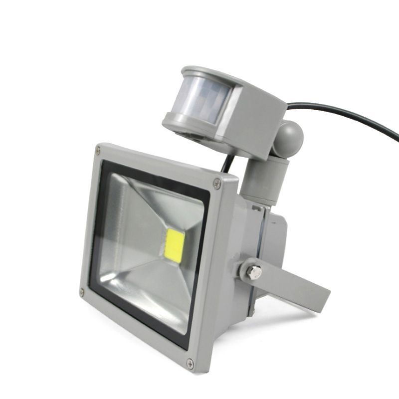 led human body sensor floodlight, 100w garage light, outdoor light control floodlight, corridor light, infrared sensor spotlight Item Picture