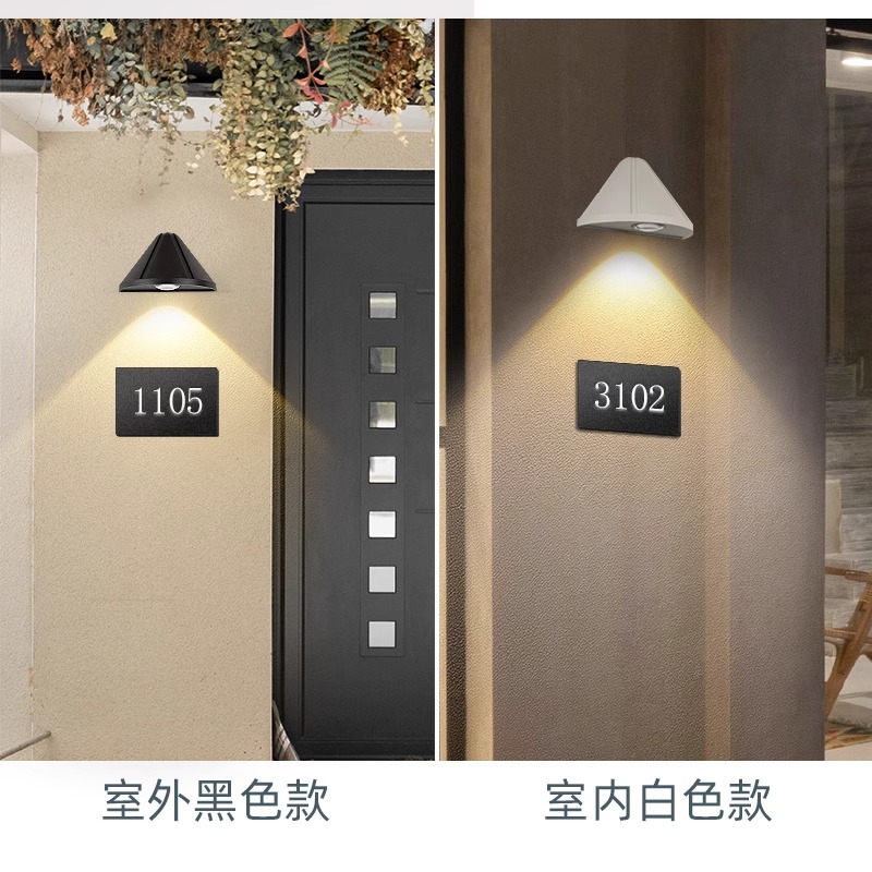Outdoor wall lamps, wall-washing lights, villa courtyards, balconies, corridors, doorways, outdoor waterproof exterior wall warm light sensor lights Application Scenario