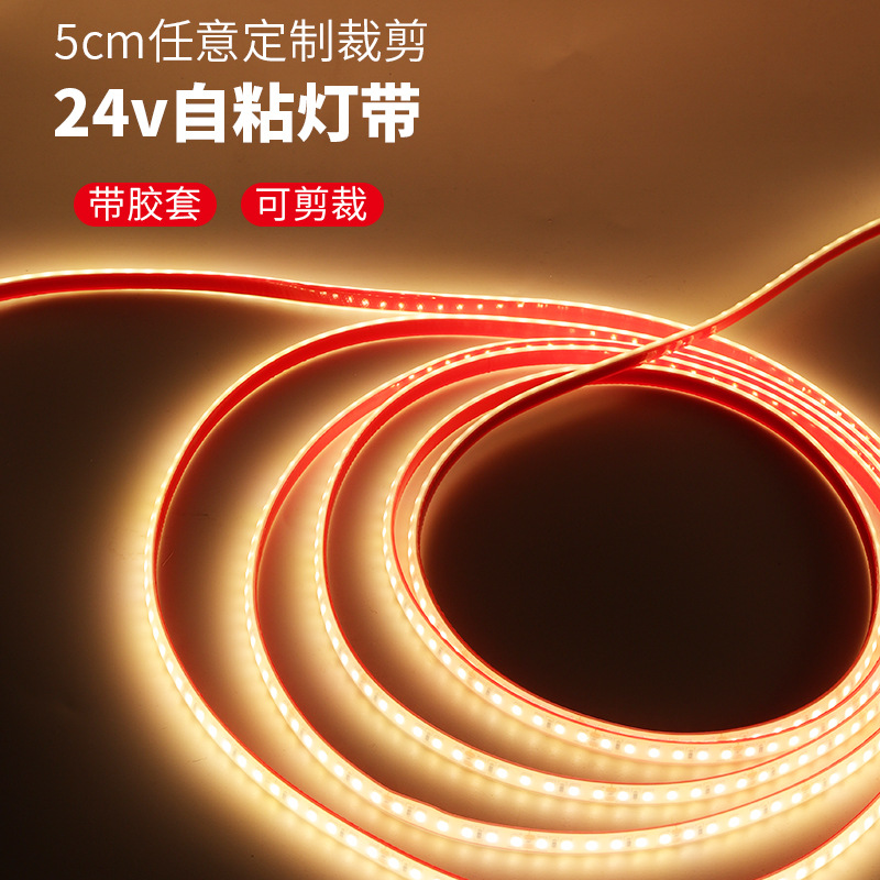 24-volt solid silicone rubber light strip, led low-voltage outdoor waterproof soft light strip, self-adhesive underwater light strip, fish tank IP68 Application Scenario