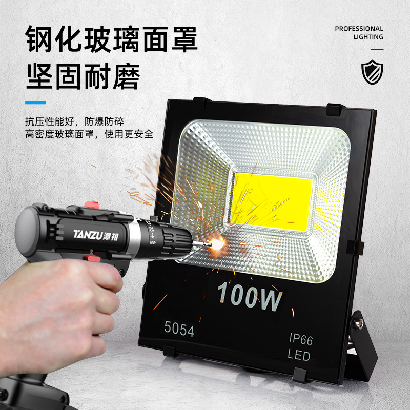 5054 Floodlight outdoor engineering light foot tile LED floodlight 100W waterproof tree projection light manufacturer in stock details Picture