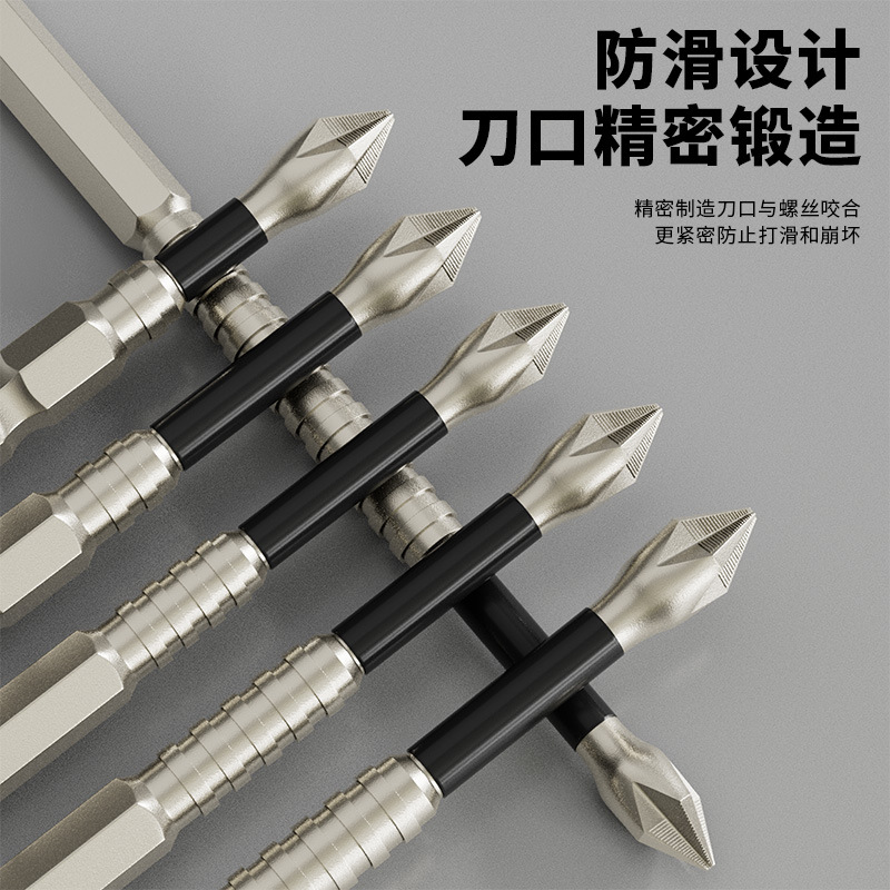 K5 threaded, impact-resistant, anti-slip, cross-shaped strong magnetic electric drill head, electric screwdriver, super hard hexagonal head Application Scenario