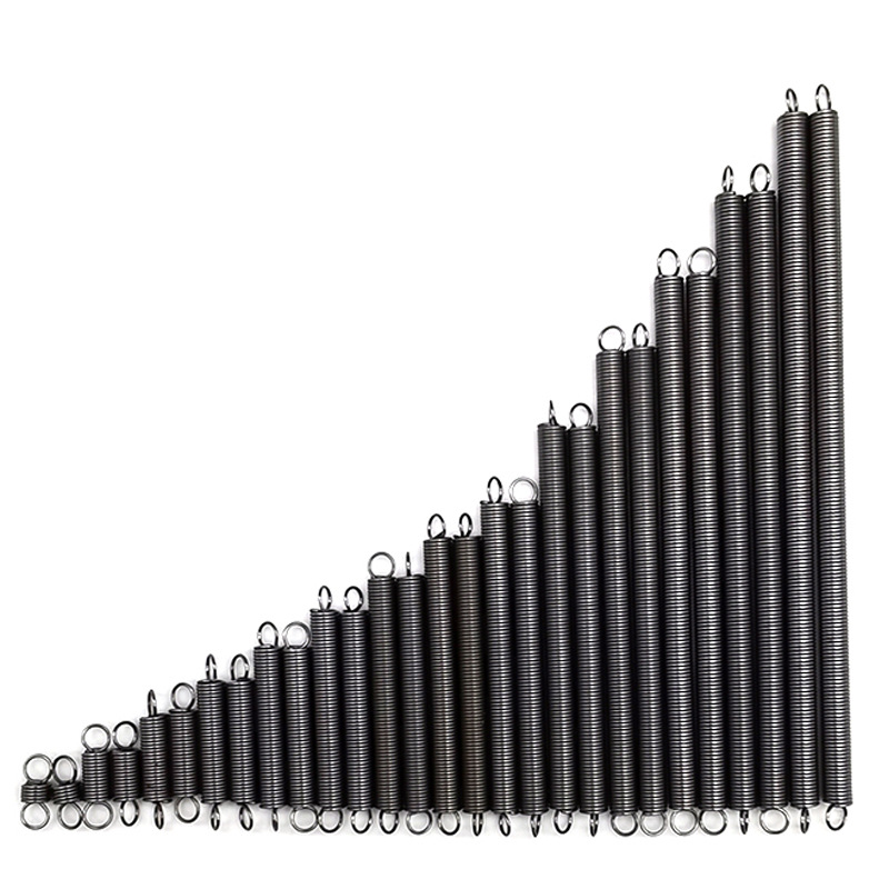 Spring steel wire diameter 0.5mm fine tension spring with hook, tensile force rebound, yellow tension bridge pull, machine handle spring customization Item Picture