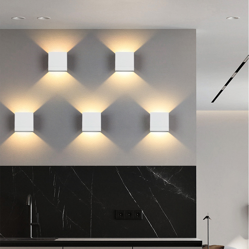 Cross-border simple, modern and creative bedside, bedroom, living room, corridor, staircase, entrance hall, decorative lights, LED wall lamps Application Scenario