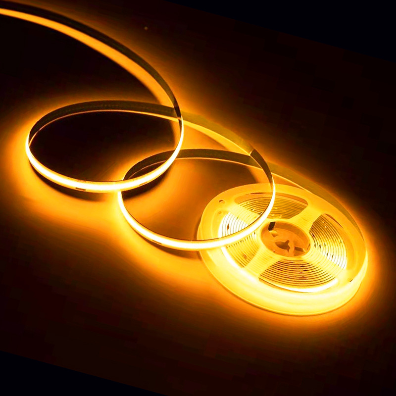 1cm of the dam, cut COB light strips, LED linear cabinets, wine cabinets, aluminum grooves, self-adhesive ceiling line lights, 10 meters without pressure drop full figure