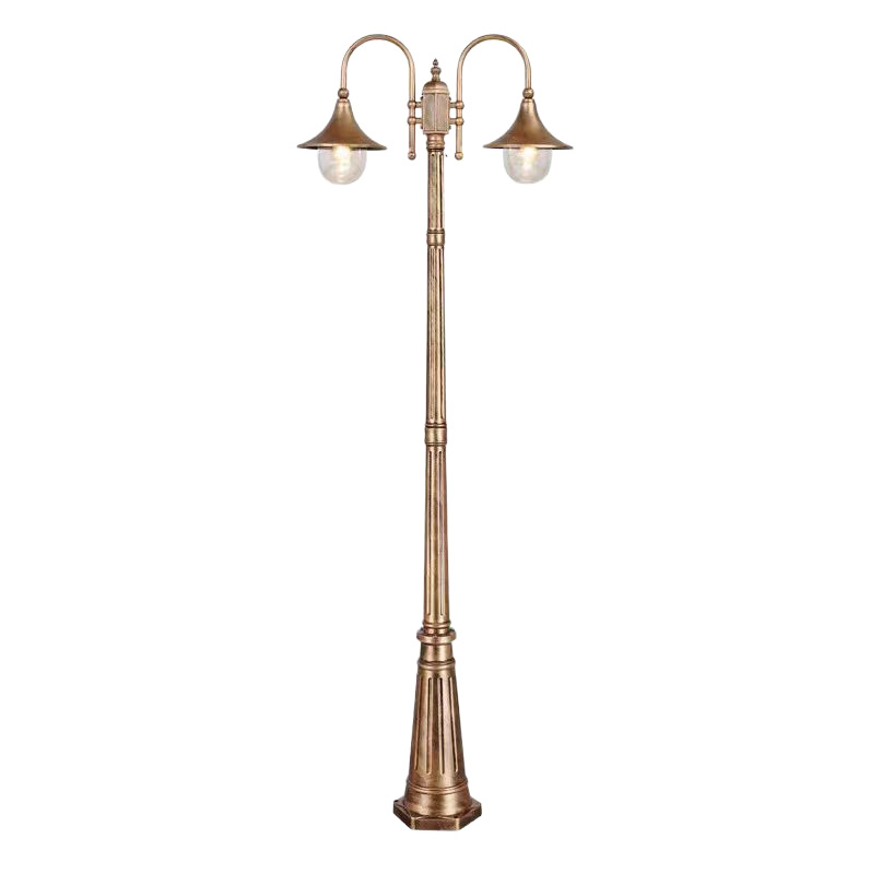 Outdoor lamp, community garden, villa, household 220V ultra-bright waterproof courtyard character, 3-meter high pole, European retro street lamp Item Picture