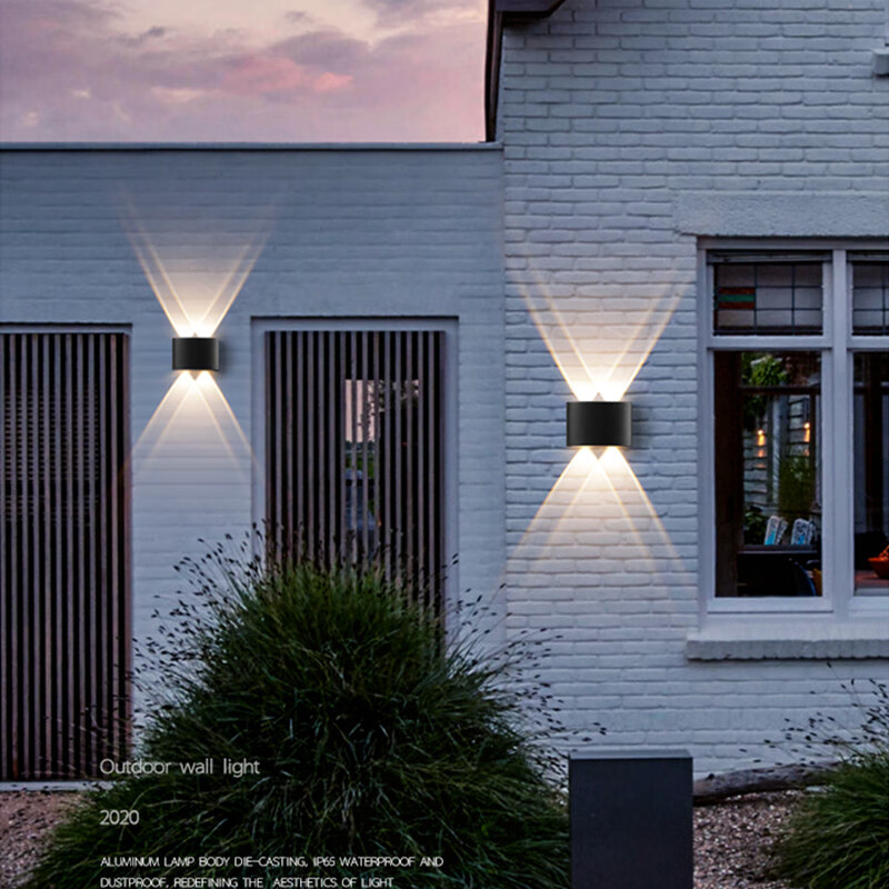 led outdoor waterproof wall lamps, courtyard wall lamps, villa, hotel corridor, balcony, indoor and outdoor up and down lighting, bedroom lamps Application Scenario