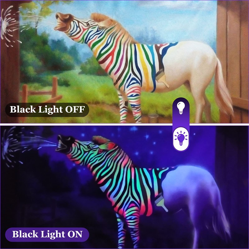 Cross-border new 20W Halloween black light, purple light, haunted house party, body paint, poster, painted fluorescent light Application Scenario