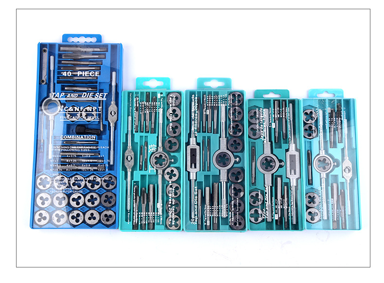 Wholesale of tap and die sets in various specifications, including 12 pieces, 60 pieces, 86 pieces and 110 pieces of tap and die sets undefined