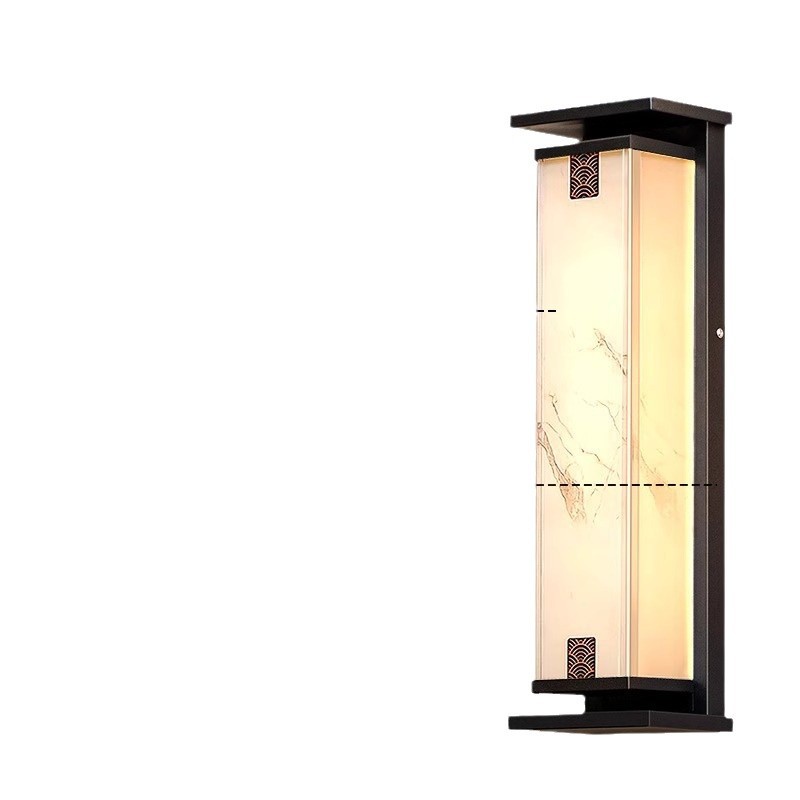New Chinese-style solar wall lamps, outdoor waterproof garden lamps, outdoor terrace and balcony lamps, villa entrance and home column lamps Item Picture