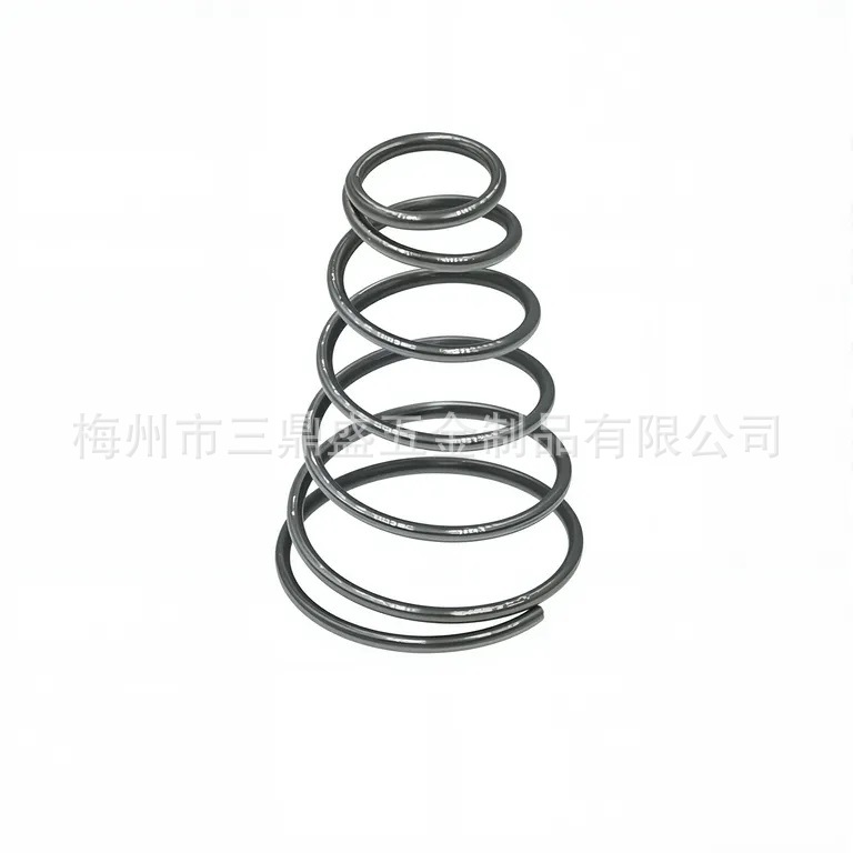 Customized 0.2-3.0 wire diameter conical spring, large and small head spring steel, compressed pagoda-shaped spring steel, custom-made details Picture