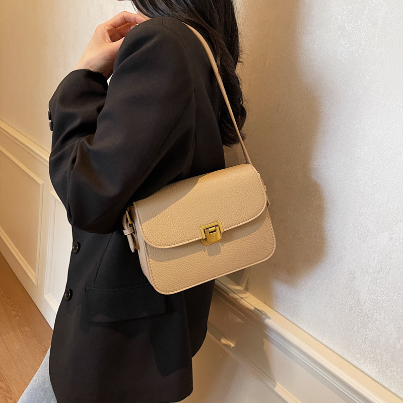 High-end retro and fashionable small square bag for women, 2025 new style, niche and stylish crossbody bag, versatile single-shoulder underarm bag details Picture