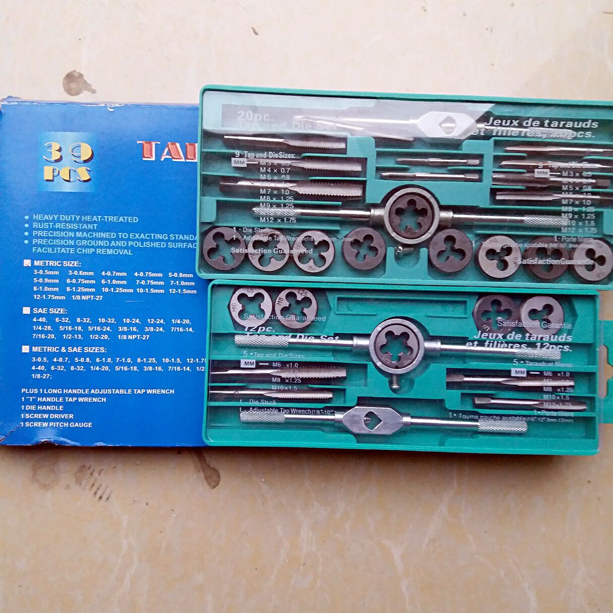 Tap and die set, multi-functional winch combination set, tap wrench winch frame, tap and die set Application Scenario