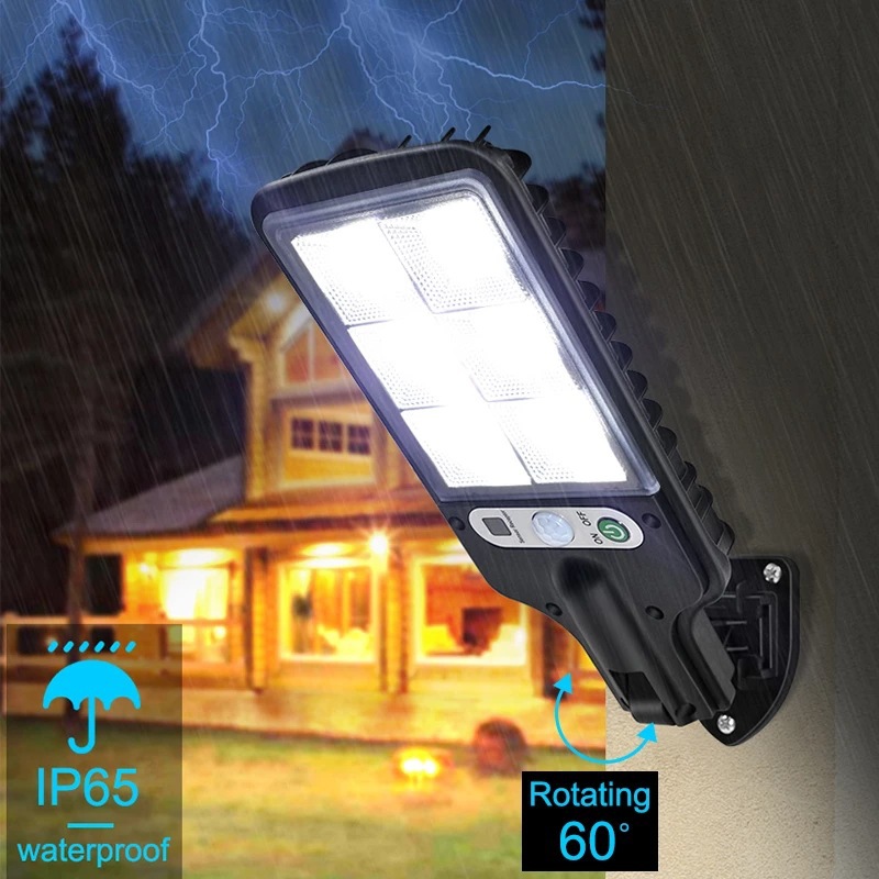 Cross-border new solar street lamps, outdoor garden and courtyard sensor wall lamps, rural road lighting lamps, and fence lamps Application Scenario