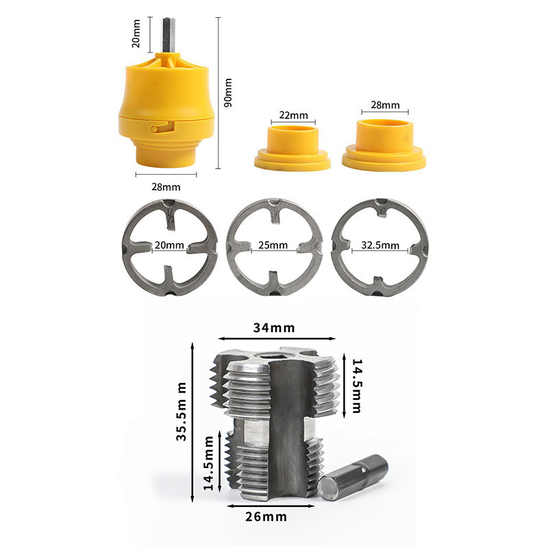 Electric type electric drill for modifying water pipe threading machine, household plastic thread electric threading machine tool, ppr water pipe undefined