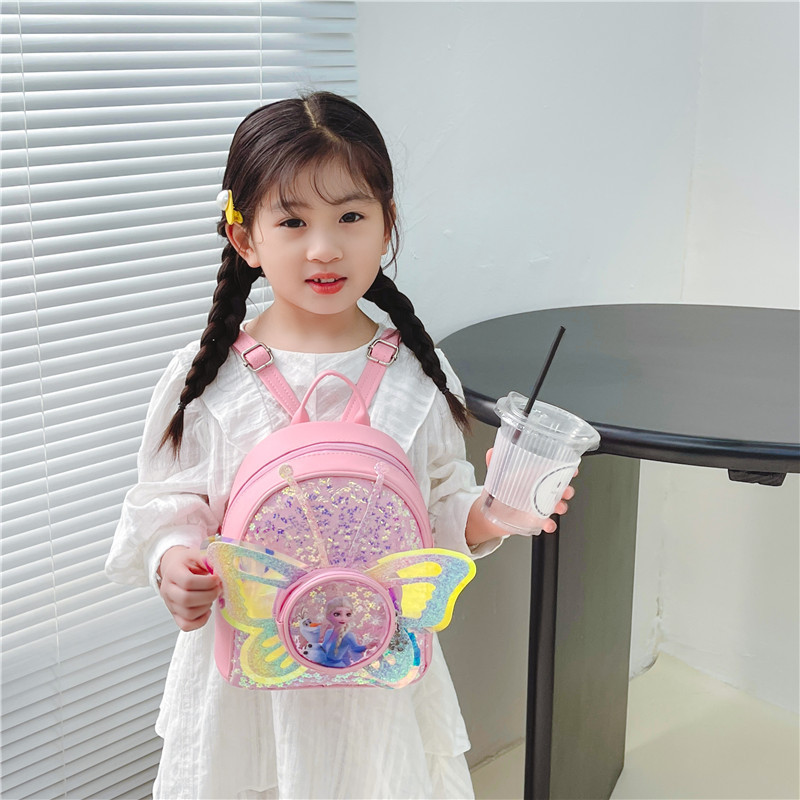 New sequined baby schoolbag for kindergarten girls, cute princess, 3-6 years old small class entry, small schoolbag, children's backpack 2 full figure