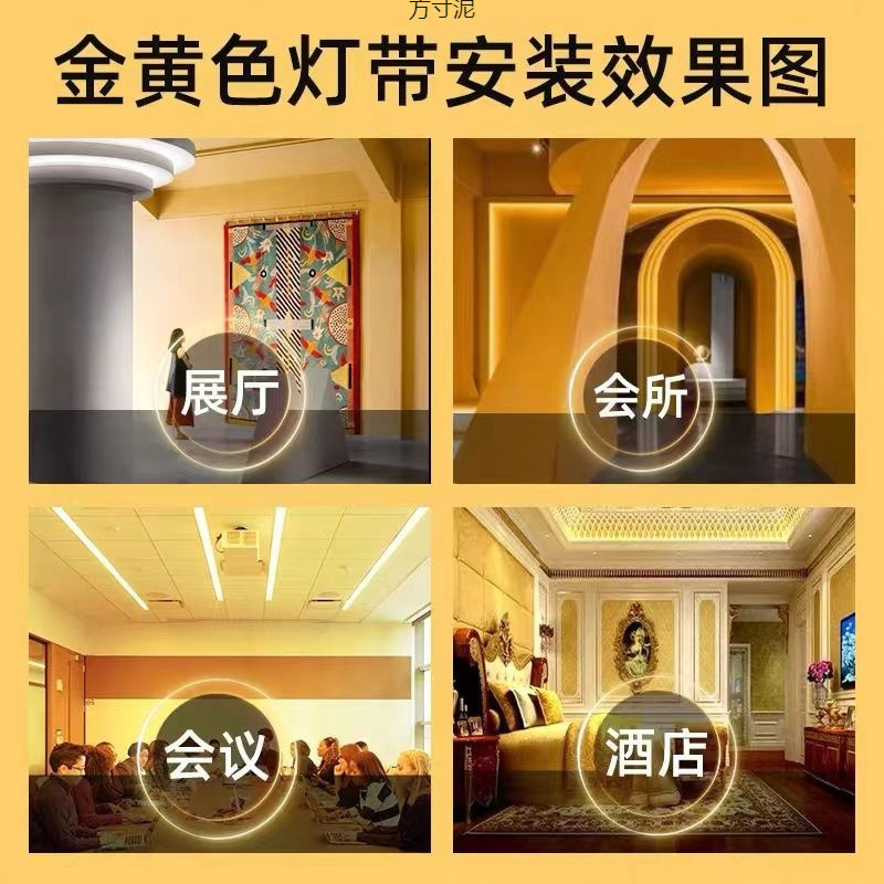100-meter golden led light strip for engineering lighting, landscape lighting, outdoor 220V, outdoor decoration wholesale Application Scenario
