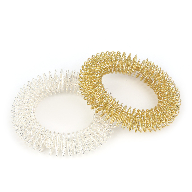 The manufacturer supplies metal finger massagers, finger massage rings and colored wrist massage rings Specification drawing