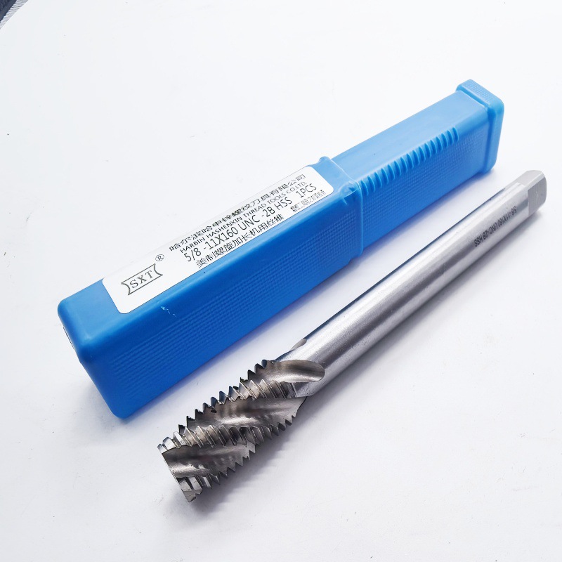 Spiral extended American tap W6542 high-speed steel American extended tap 6-32*100 3/8-16*120 details Picture