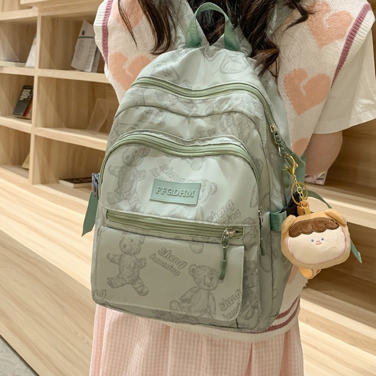 New school backpack for boys and girls, large-capacity water-resistant backpack for junior and senior high school students, laptop backpack Application Scenario