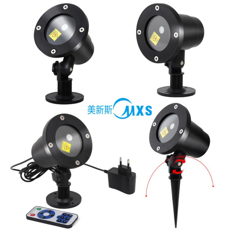 Outdoor waterproof lighting fixtures, laser lights, best-selling "Full Sky Stars" courtyard floor lights, Christmas LED projection stage lights Specification drawing