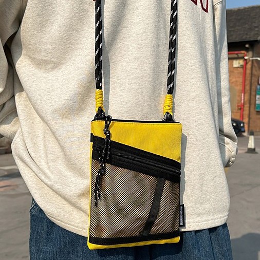 Outdoor travel casual bag, single-shoulder crossbody bag, mobile phone, coin purse, women's small hanging bag, ID bag, men's crossbody bag full figure