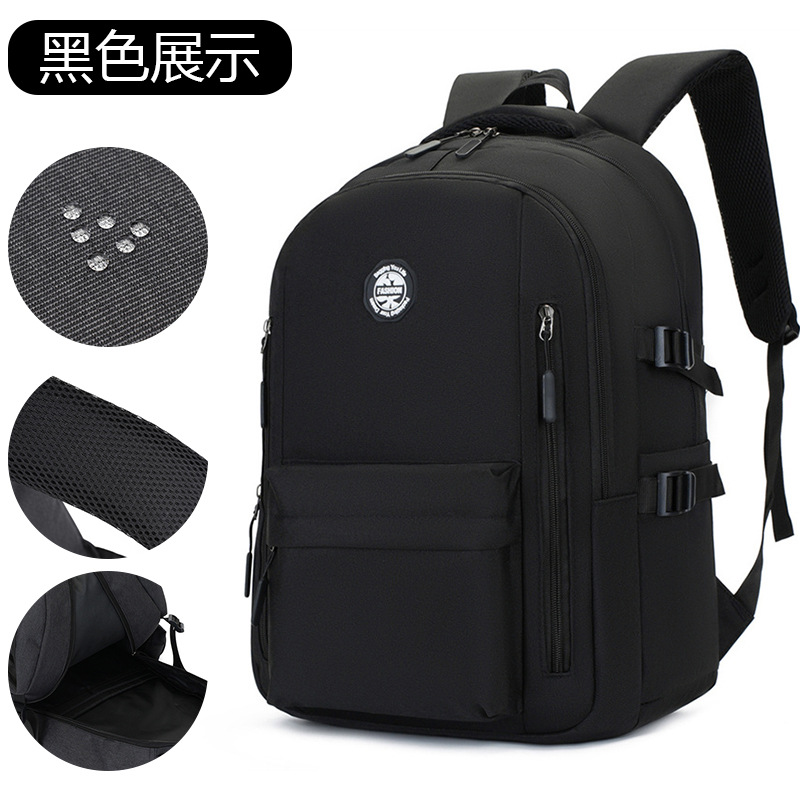 Wholesale backpack, student schoolbag, new style, simple and versatile, multi-layer niche design, lightweight backpack for college students details Picture