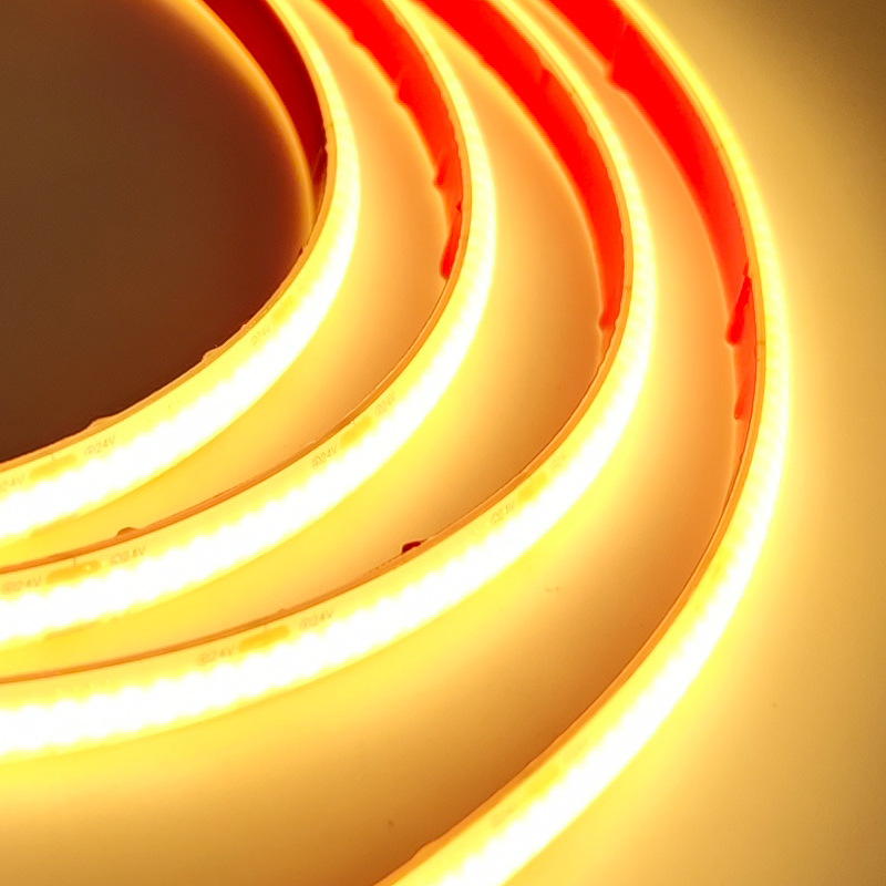 12V solid silicone COB light strip, 24V Marine deep water tank lighting, self-adhesive tape with adhesive backing, supports loose cutting and welding Application Scenario