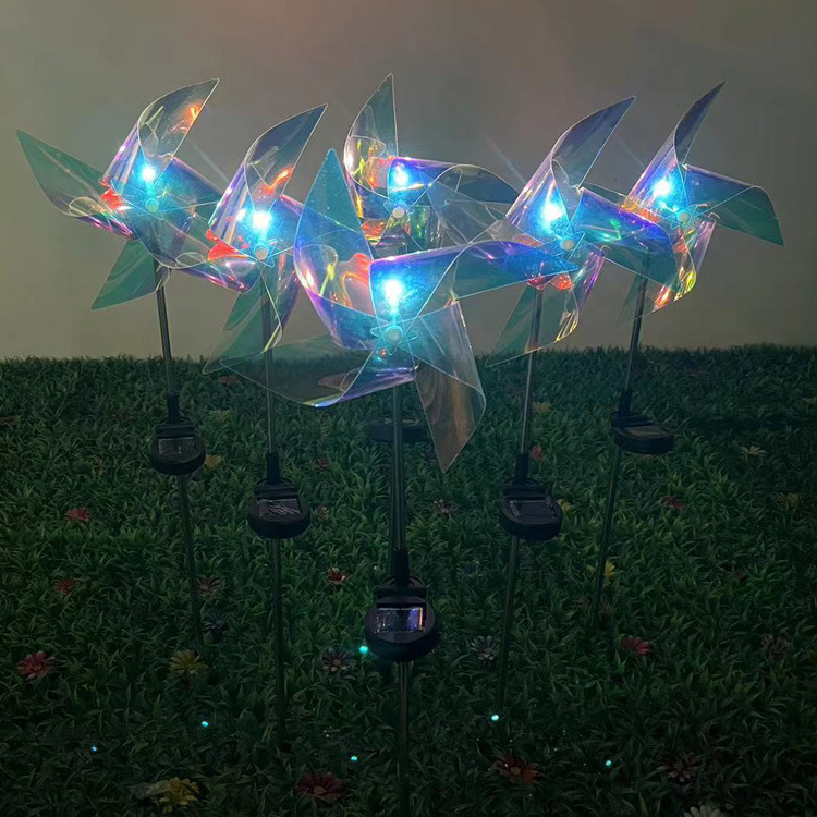 Hot-selling LED sun lamps, windmill ground insert lights, new cross-border outdoor decorative lawn, garden and courtyard ground insert lights full figure