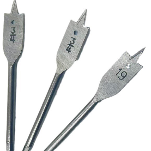 Flat-pointed woodworking flat drill hole opener, British standard drill bit positioning and reaming machine, woodworking hole opener and punching machine Item Picture