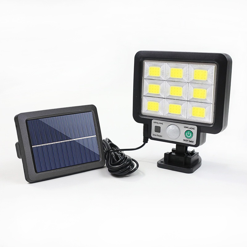 Cross-border solar lighting fixtures, human-sensing wall lamps, outdoor garden lamps, garden remote control, garage split small street lamps Application Scenario