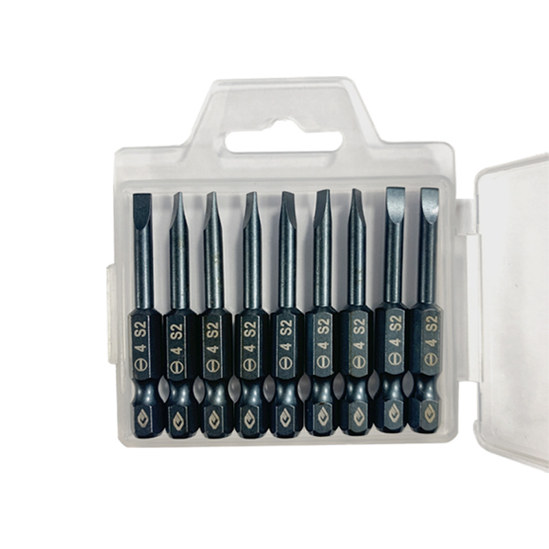 S2 Single-head flat-head pneumatic screwdriver, strong magnetic screwdriver, extended pneumatic screwdriver tip 50-100mm, hand drill tip Application Scenario