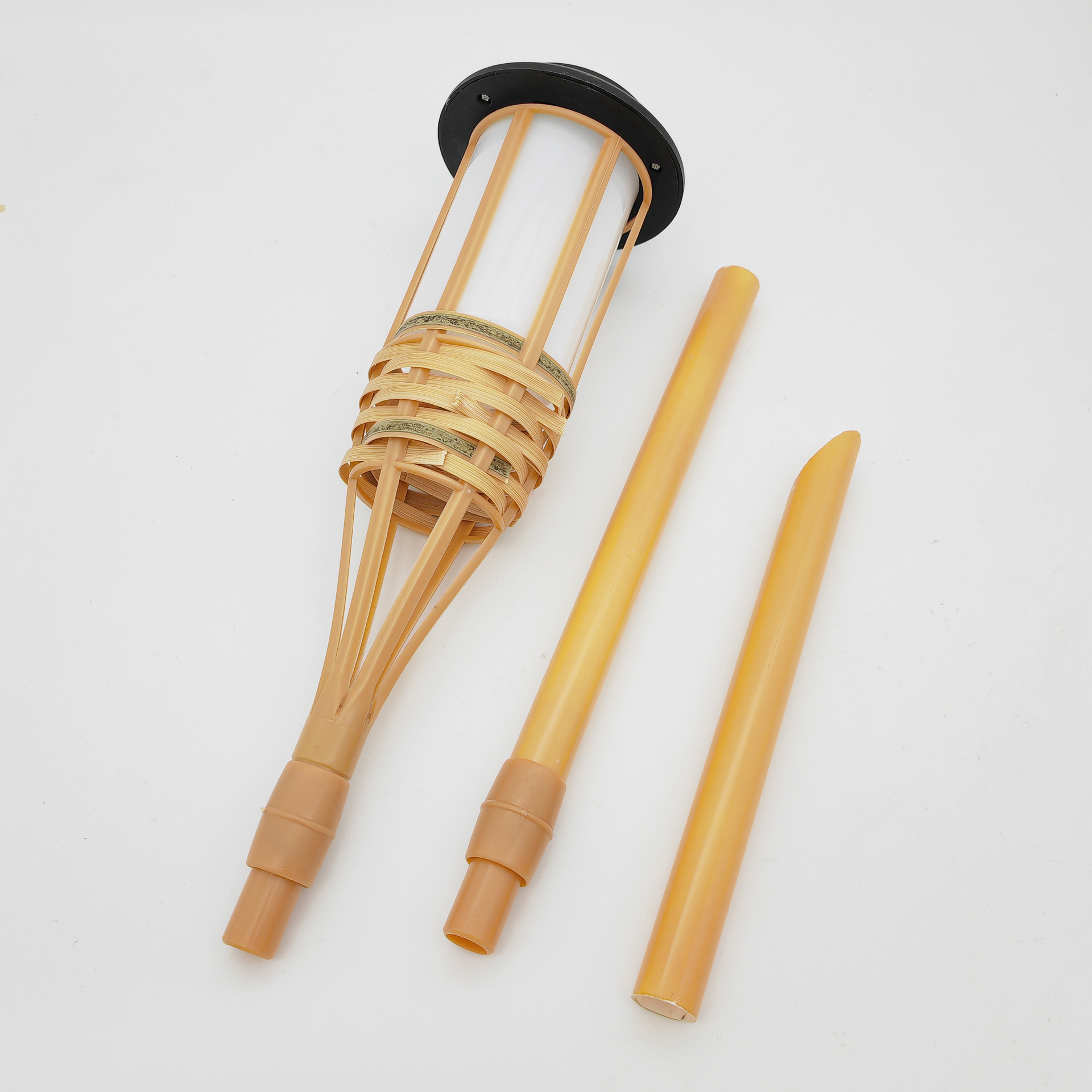Bamboo solar flame lamp, bamboo imitation solar flame lawn lamp factory supply Application Scenario
