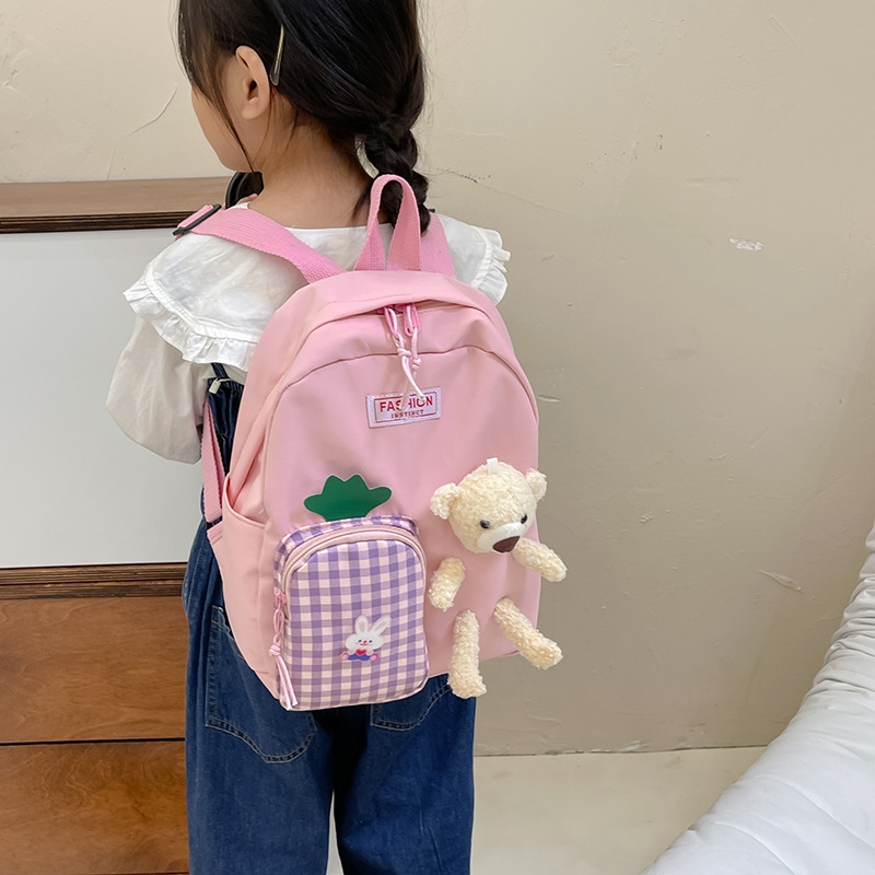New children's bags, cartoon little pineapple backpacks, cute baby schoolbags, boys' and girls' backpacks details Picture