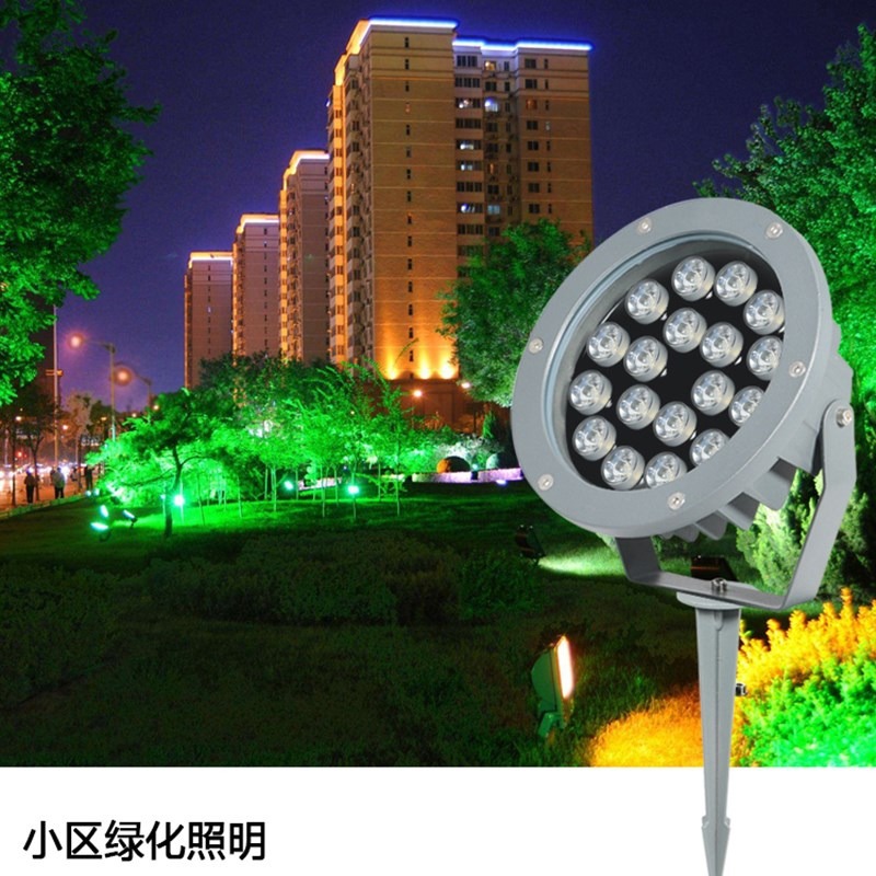 Outdoor circular led projection light, waterproof and ultra-bright outdoor lawn landscape courtyard garden rotating tree light Specification drawing