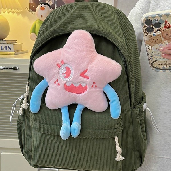 A new Japanese-style cute star-shaped backpack, a versatile large-capacity schoolbag, a high-appearance-level casual bag for girls, and a travel backpack Application Scenario