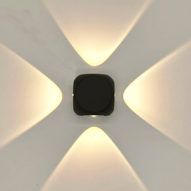led wall lamps, outdoor waterproof, upper and lower light-emitting, dust-proof wall decoration lamps, balcony, corridor, courtyard wall lamps Specification drawing