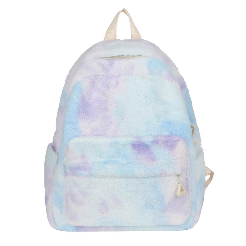 New Japanese-style autumn and winter plush backpack, Korean-style fashionable and simple commuting student schoolbag, soft and cute girls' backpack Item Picture