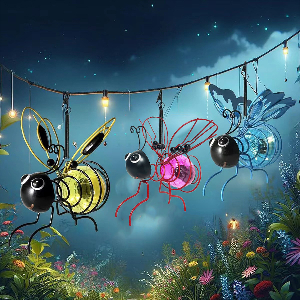 Cross-border new Startistice suspended flying celestial night-luminous simulation insect decorative items for garden decoration full figure