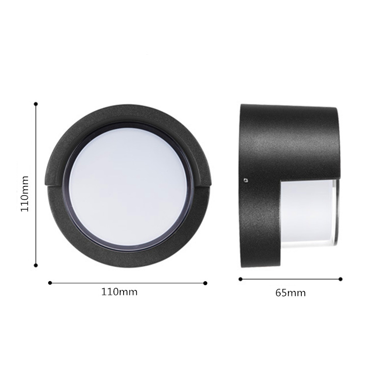 Outdoor led simple waterproof wall light, square aluminum material, corridor, balcony, passageway, hotel staircase, acrylic cross-border Application Scenario