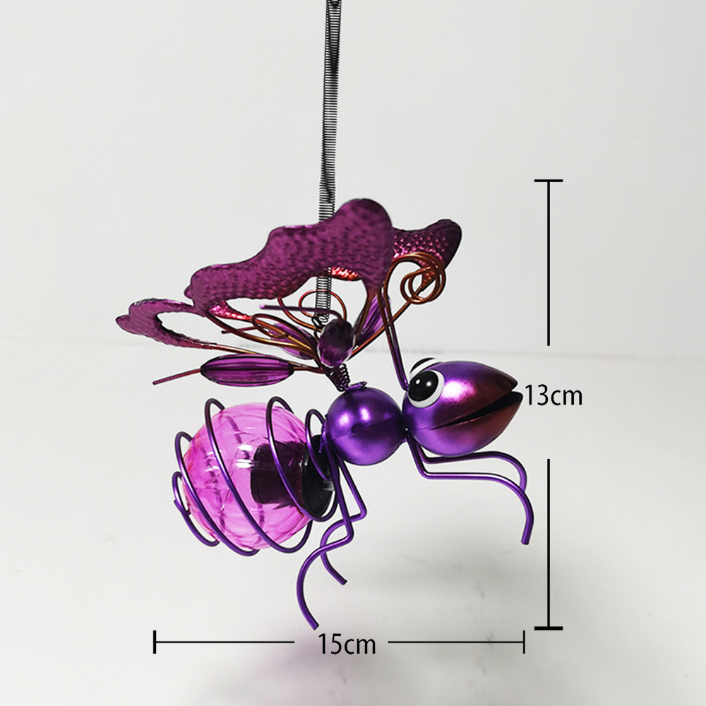New product in stock: Cross-border butterfly fairy Flying solar-powered insect metal handicrafts, garden decorative hanging ornaments Application Scenario