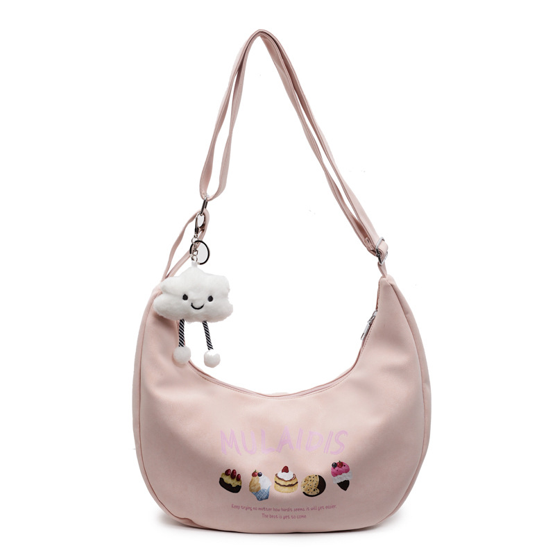 New cartoon cake cute handbag, large-capacity Japanese-style fresh and cute girl style dumpling bag, single-shoulder crossbody bag Item Picture