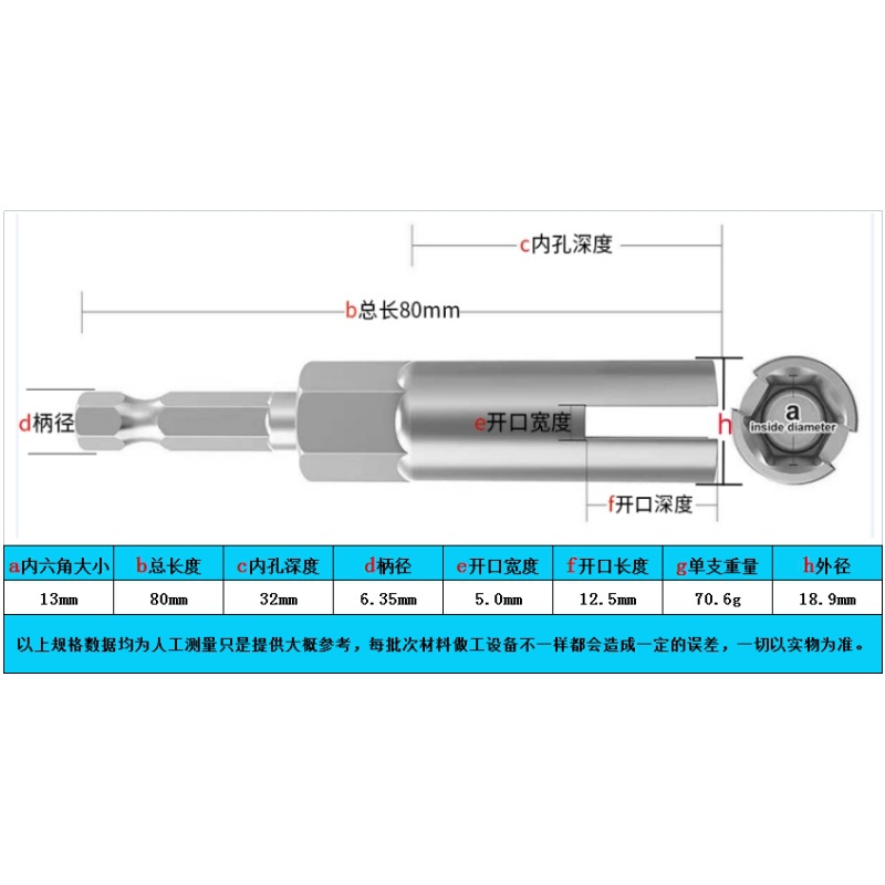 1/4 handle butterfly-shaped nut hexagon socket air wrench sleeve sheep horn nail screw wire quick pneumatic deepening opening sleeve undefined