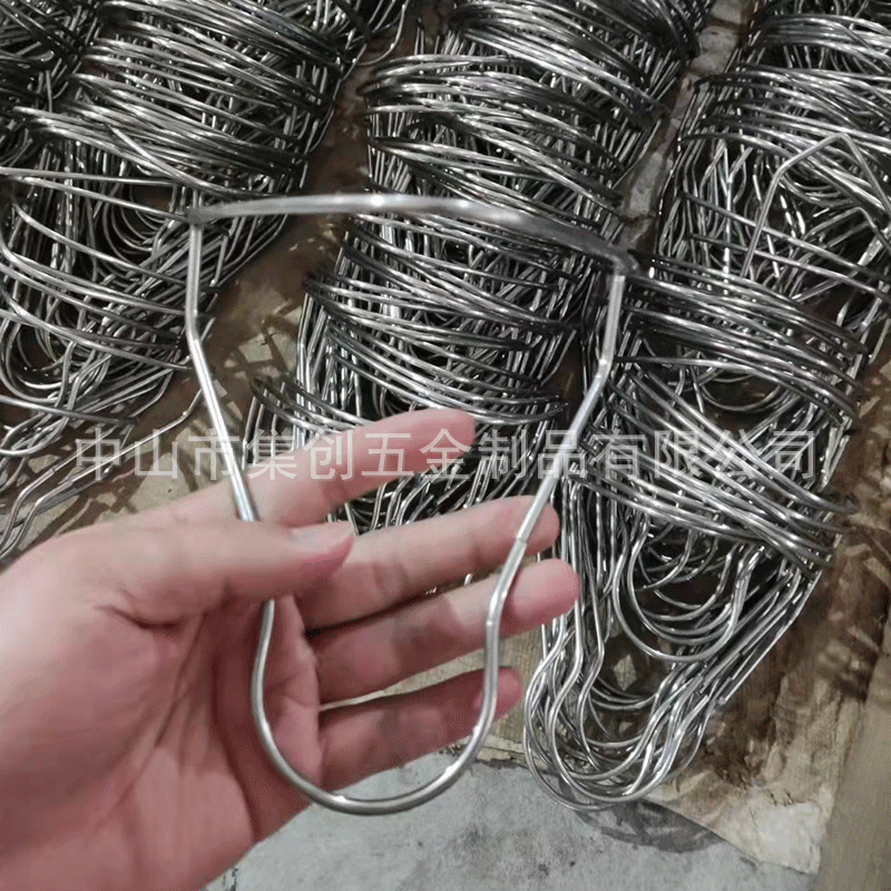 Automobile parts bending parts, stainless steel wire forming bending brackets, large wire diameter hooks, welded special-shaped springs Specification drawing