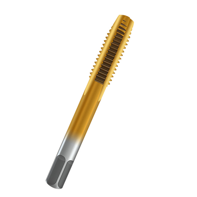 【 Standard Pitch 】 Titanium-coated straight groove taps for machines 6542 high-speed wire taps, high hardness, fully ground Item Picture