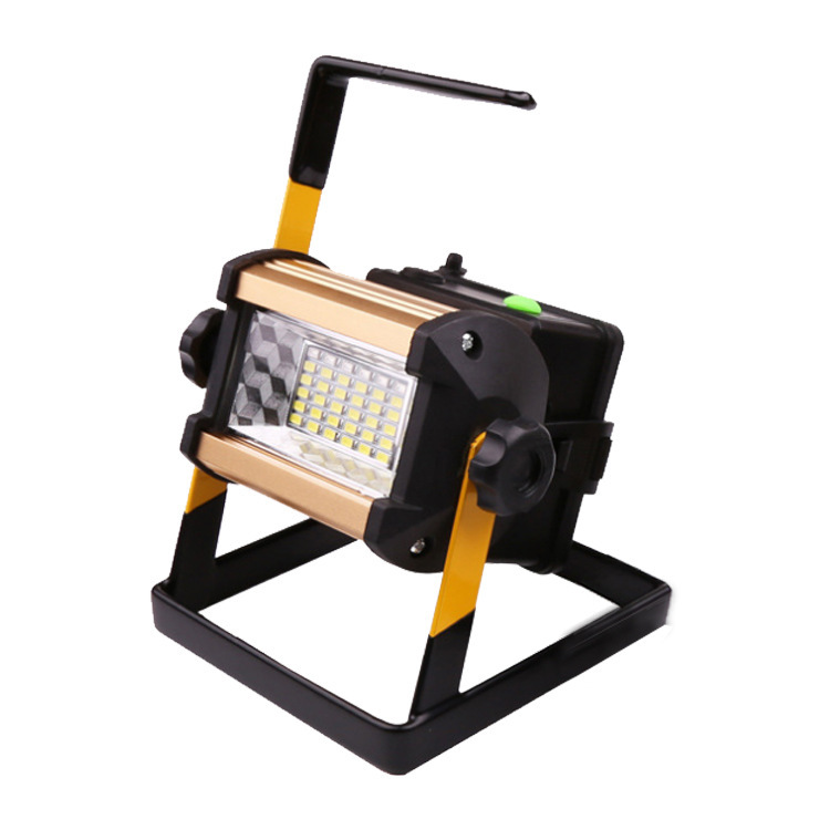 Rechargeable LED high-intensity searchlight, portable 100w floodlight, outdoor multi-functional floodlight, red and blue warning light Application Scenario