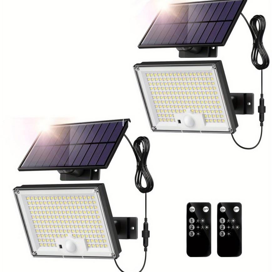 Cross-border exclusive solar human body sensor lights, outdoor split garden lights, smart charging wall lights, garage lighting full figure