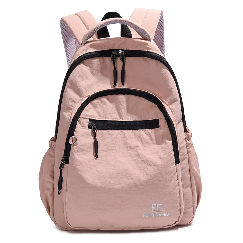 New large-capacity backpack with contrasting colors, lightweight and trendy backpack, autumn and winter college style solid color fashionable backpack full figure